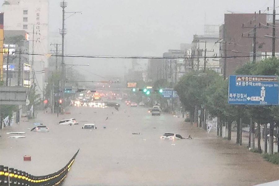 影音/韓國遭暴雨襲擊 至少4死逾千人疏散