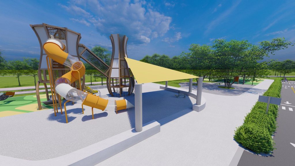 台中首座種籽公園誕生！　后里環保公園「孩籽世界」遊戲場開工
