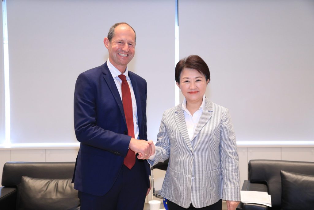 歐洲經貿辦事處長谷力哲拜會　盧市長提2大建議：加強台歐經貿往來