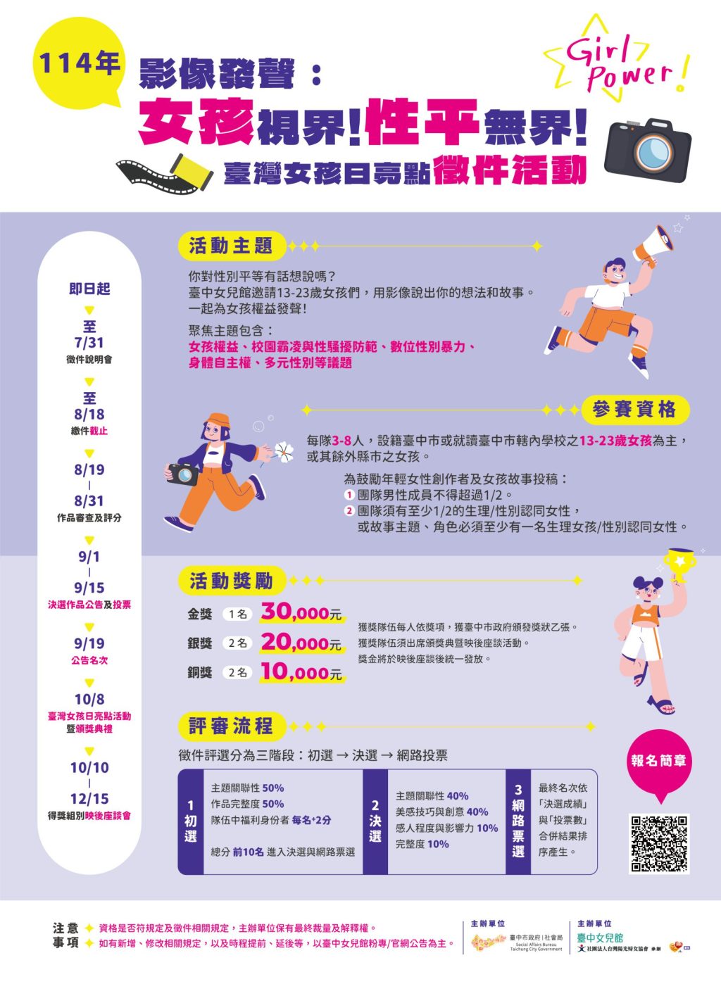 青少女發聲挺性平！　 台中女兒館徵選女孩原創影像