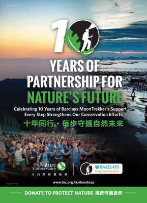 大自然保護協會慶祝成為 Barclays MoonTrekker 唯一慈善夥伴十周年