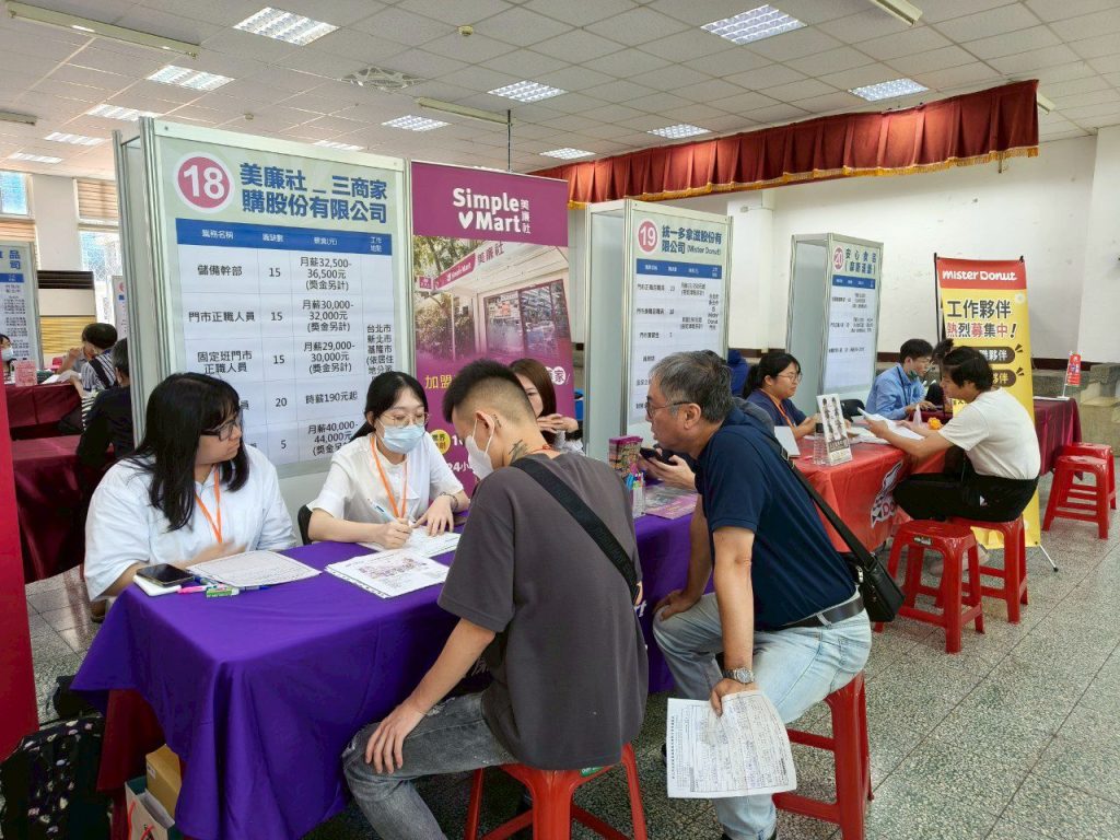 9/9日板橋崑崙地區現場徵才　22家廠商提供550職缺