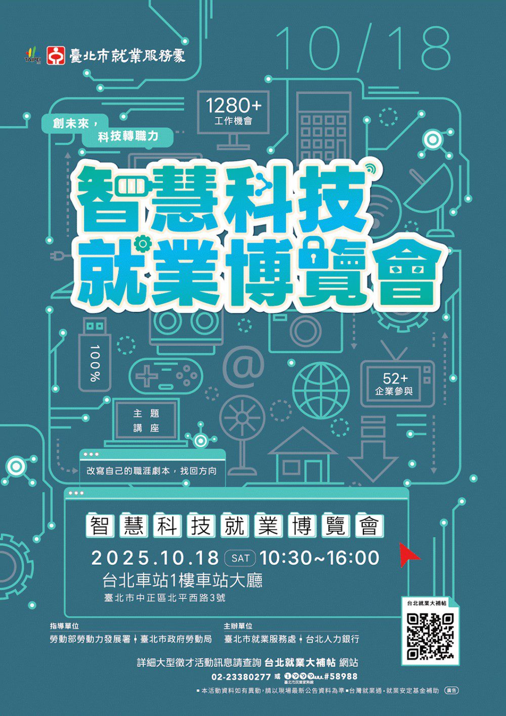 基北北桃齊心迎戰關稅挑戰！「智慧科技就業博覽會」釋1286個職缺