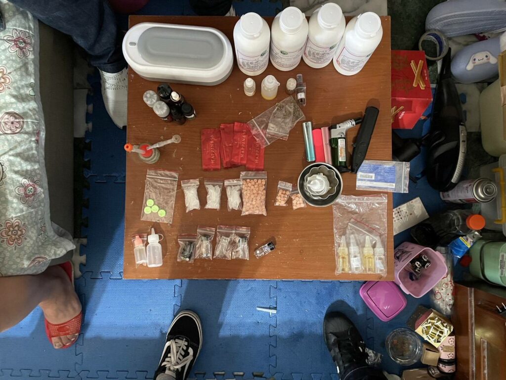 北投警安居掃盪幫派！ 查抄多處依托咪酯分裝場