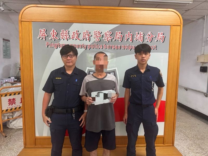 早上騎車掉了車牌　內埔警下午就找到