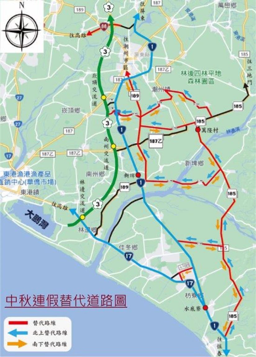 中秋連假4天期間　枋警加強交通疏導作為