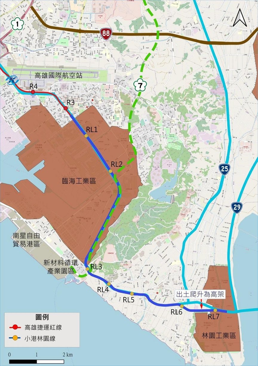 國發會委員會審議通過　「高雄捷運小港林園線可行性研究案」