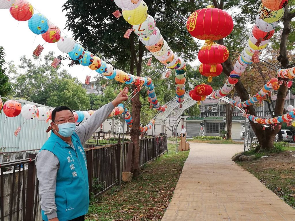 民雄福樂左岸公園亮起來　歌唱賽熱鬧迎春納福