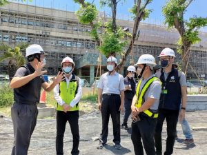 林欽榮副市長　視察鞭策前鎮漁港專案工程進度