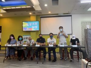 卓錦漢首次參加政治性記者會 為了「監督市政聯盟」