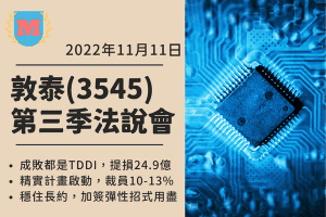 敦泰(3545) 優先去化庫存 裁員10到13％高階主管減薪