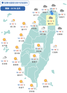 春節連假天氣出爐！初一前氣溫先降後升　初二強冷空氣報到　