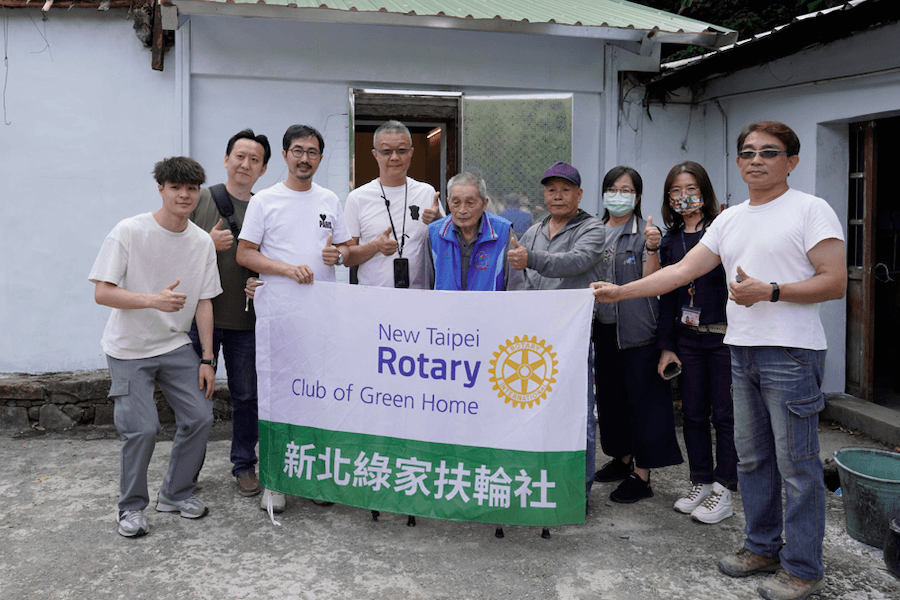 新北綠家扶輪社響應好日子愛心大平台     集結各社友力量修繕獨老破屋