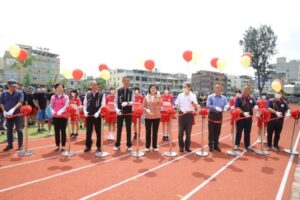 北港建國國中校慶運動會　張麗善主持新操場及棒球打擊練習場落成儀式