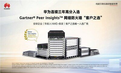 華為連續三年高分獲得Gartner® Peer Insights™網絡防火牆「客戶之選」