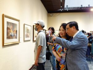 畫家筆下的古蹟作品聯展　郭綜合醫院總裁郭宗正號召呈百餘位知名水彩畫家盛大展出