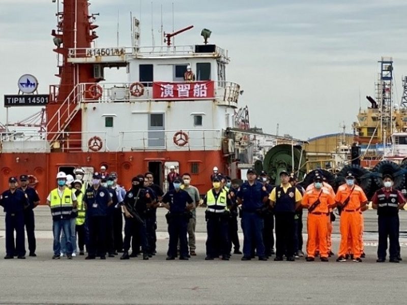 臺中港港安實警演習 強化港區危安事件應變能力