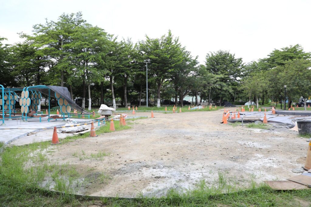 新港公園景觀改造工程   翁縣長期許打造重要休憩熱點