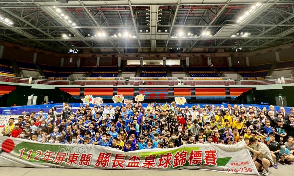 112年縣長盃桌球錦標賽　縣立體育館熱鬧開拍