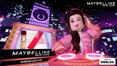 Maybelline New York 轟動 Roblox：數碼彩妝與音樂冒險