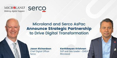 Microland 與 Serco AsPac 宣佈建立戰略夥伴關係，共同推動數位化轉型