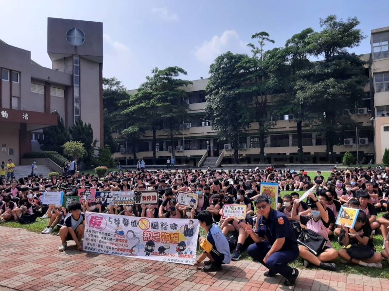 東港警結合921國家防災日　校園犯罪預防宣導