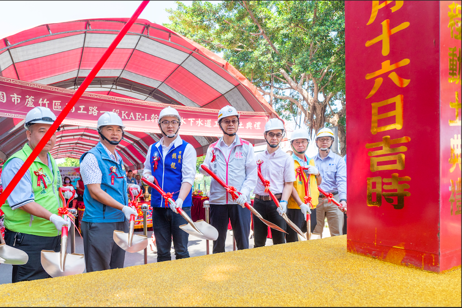 解決積淹水困擾     桃園展開南工路雨水下水道工程