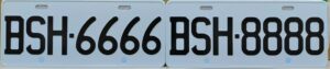 〝BSH〞自用小客貨車、〝NQA〞普通重型機車車牌標售