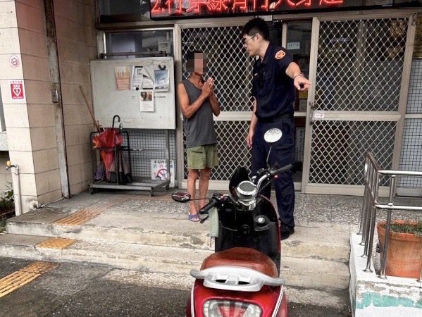 男子第三度搞丟車　里警「使命必達」再尋回