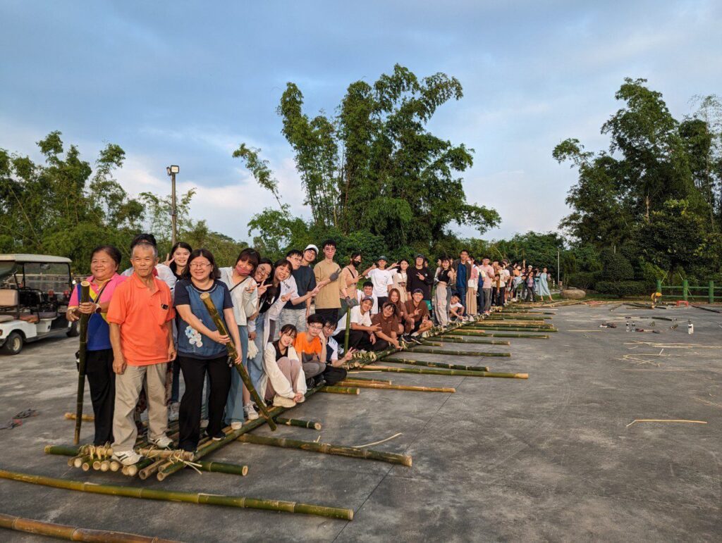 高師大USR惡地社會學計畫   百位學生體驗竹筏技藝