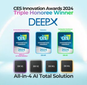 DEEPX憑借領先AI芯片技術榮獲三項CES 2024創新獎