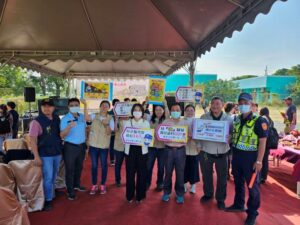 屏縣長琉球鄉社福館動土儀式　兼具反詐騙宣導