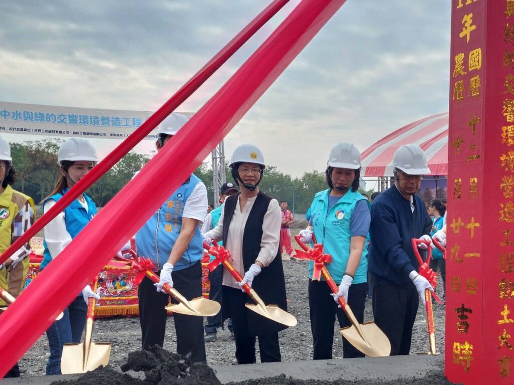 田中水與綠的交響環境營造工程開工　提供居民及遊客最完整觀光遊憩空間場域