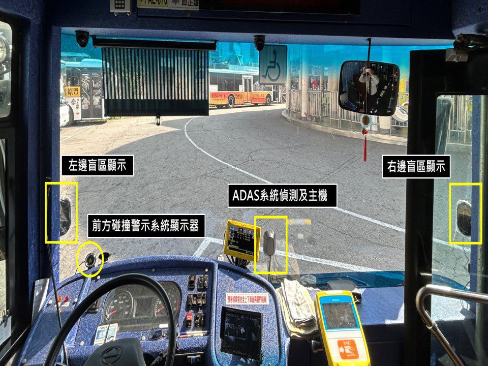 台中公車加裝ADAS輔駕系統　讓行車更安全