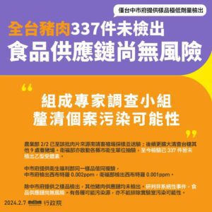 台中市府、食藥署都驗出西布特羅　行政院：研判屬單一樣品、非系統性事件