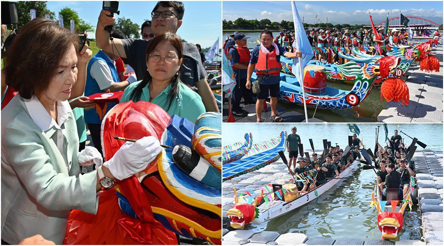 影音∕宜蘭縣龍舟賽開光點睛祭江　6組54隊蓄勢待發