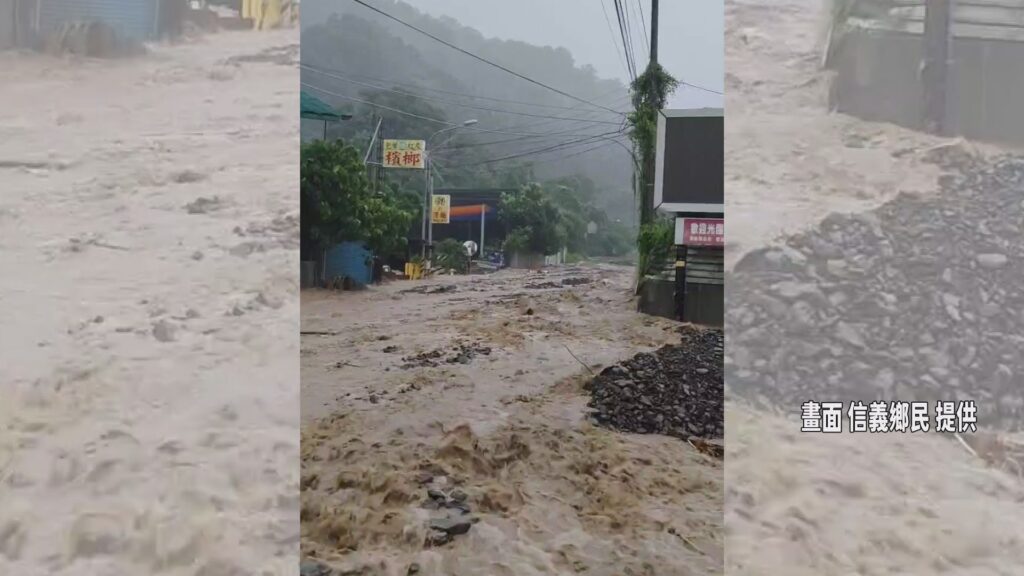 影音/南投信義鄉土石流受創嚴重 道路幾乎都中斷