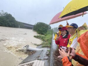 凱米颱風造成雲林縣多處淹水　張麗善指示全力救災