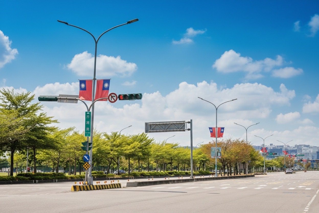 迎接2026新年序幕！　台中國旗旗海齊揚 行憲紀念日、元旦雙節同慶　城市風貌煥然一新