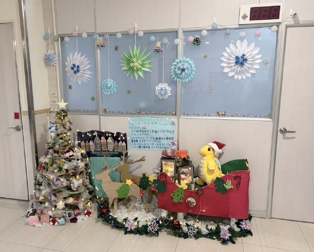 回收素材化身雪國世界　潮州安泰醫院用「白色循環」溫暖耶誕
