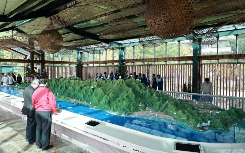 埔里日月迎賓公益園區開幕　全台最大地理立體模型亮相