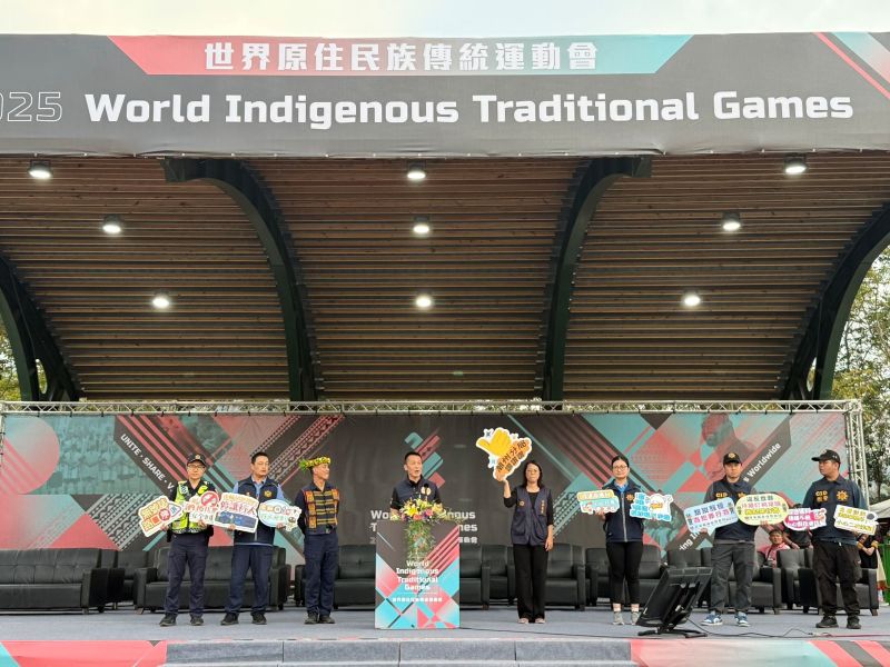 潮州警分局長登世界原民運閉幕式宣導反詐　展現「打詐沒有國界」