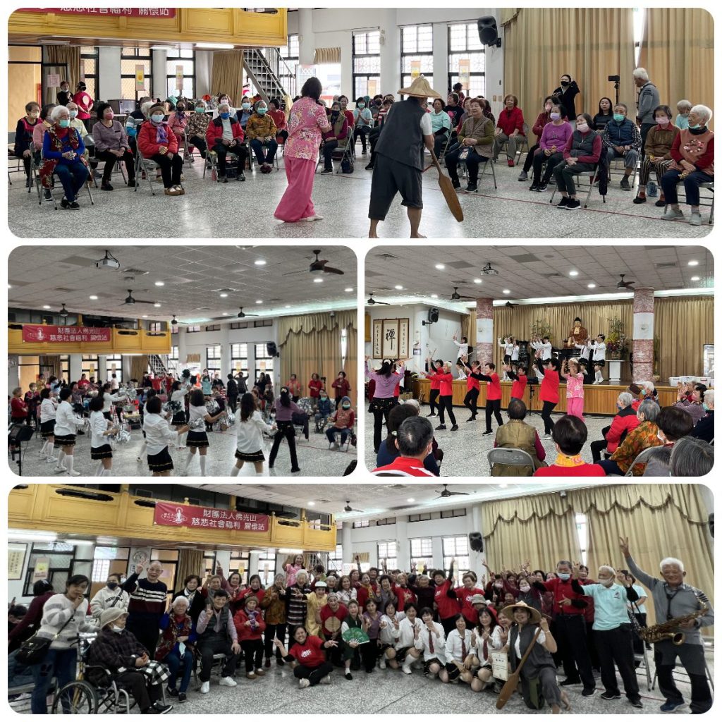 蘭陽仁愛之家歲末聯歡　點亮心燈迎馬年　妙志法師準備健康蛋奶蔬食熱情招待長者