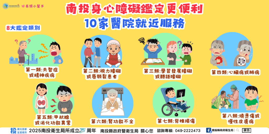 南投縣身心障礙鑑定醫療資源完整佈建　10家醫院提供多元服務