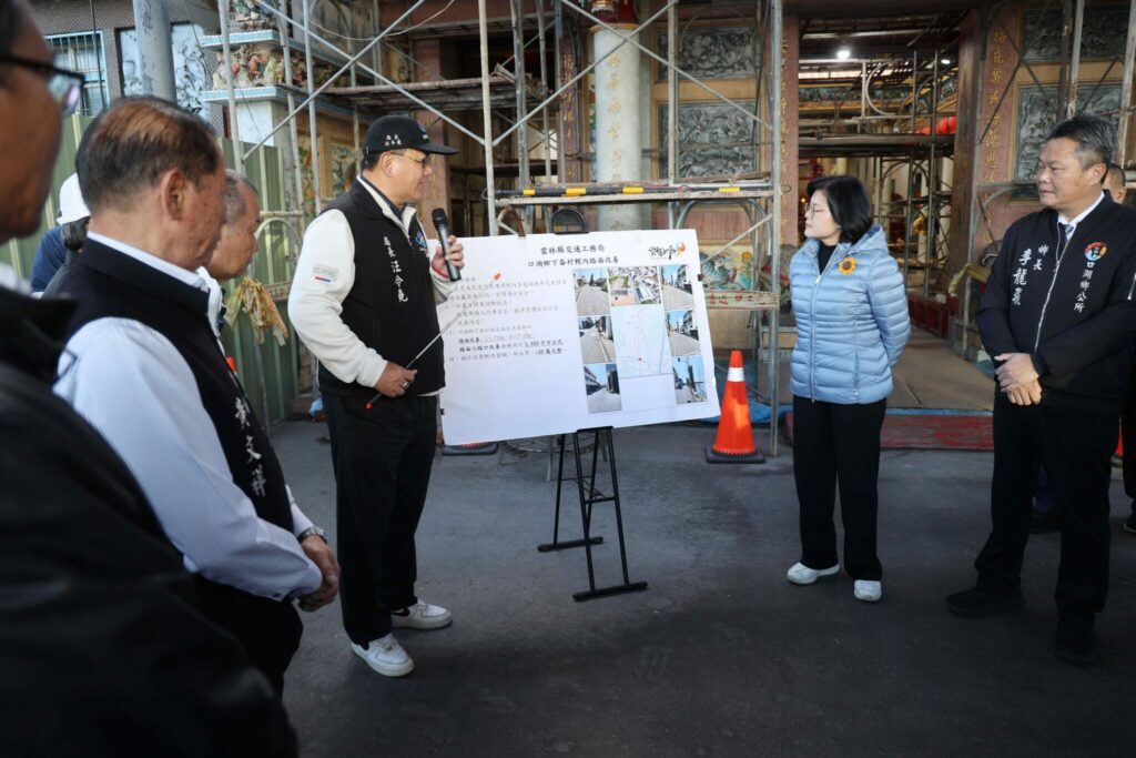 口湖鄉下崙村福安路至中山路口路面改善　張麗善縣長:確保用路人行車安全