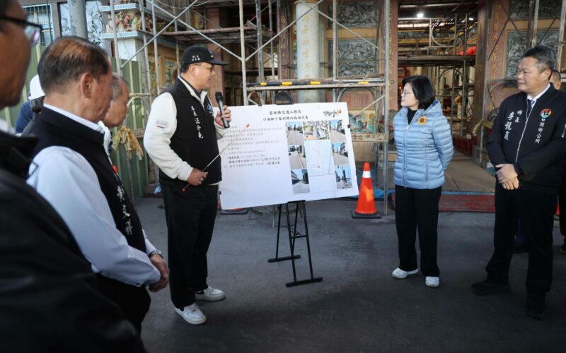 口湖鄉下崙村福安路至中山路口路面改善　張麗善縣長:確保用路人行車安全