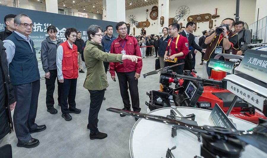 出席無人機救災韌性展演 蕭美琴肯定產官研合作成果