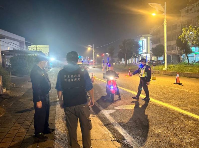 改管炸街不容忍　東港警結合環保機關嚴查改裝排氣管噪音車輛暨綜合警訊