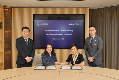 Ascentium 與渣打銀行建立策略合作