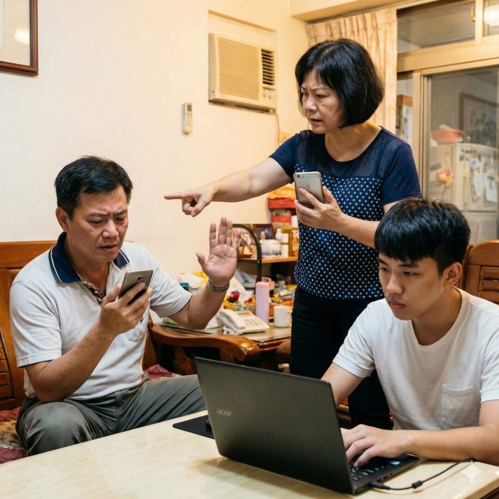 上班也逃不掉！媽媽搶優惠全家陪跑　網喊：爸爸是幕後MVP